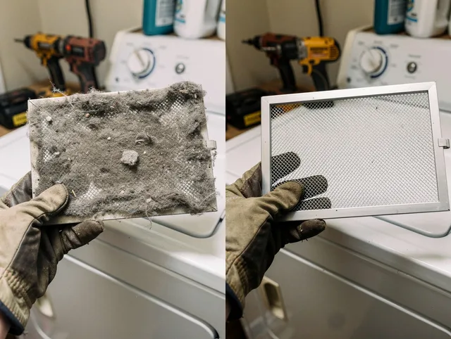 Professional lint trap cleaning by South Whittier Dryer Vent Cleaning in South Whittier