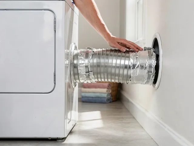 Professional dryer vent hose installation by South Whittier Dryer Vent Cleaning in South Whittier